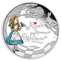 愛麗絲夢遊仙境精鑄銀幣